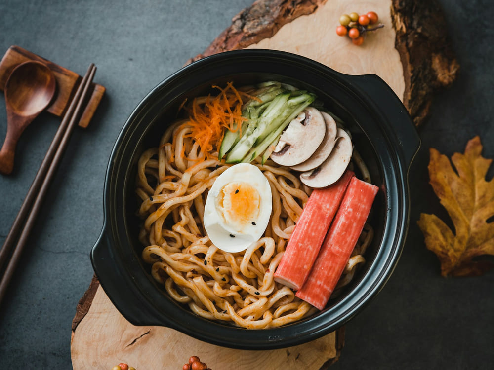 A bowl of miso ramen at Mr. Noodle Café